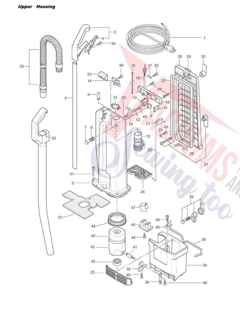 Windsor 1084 exploded schematic diagram (page 2)