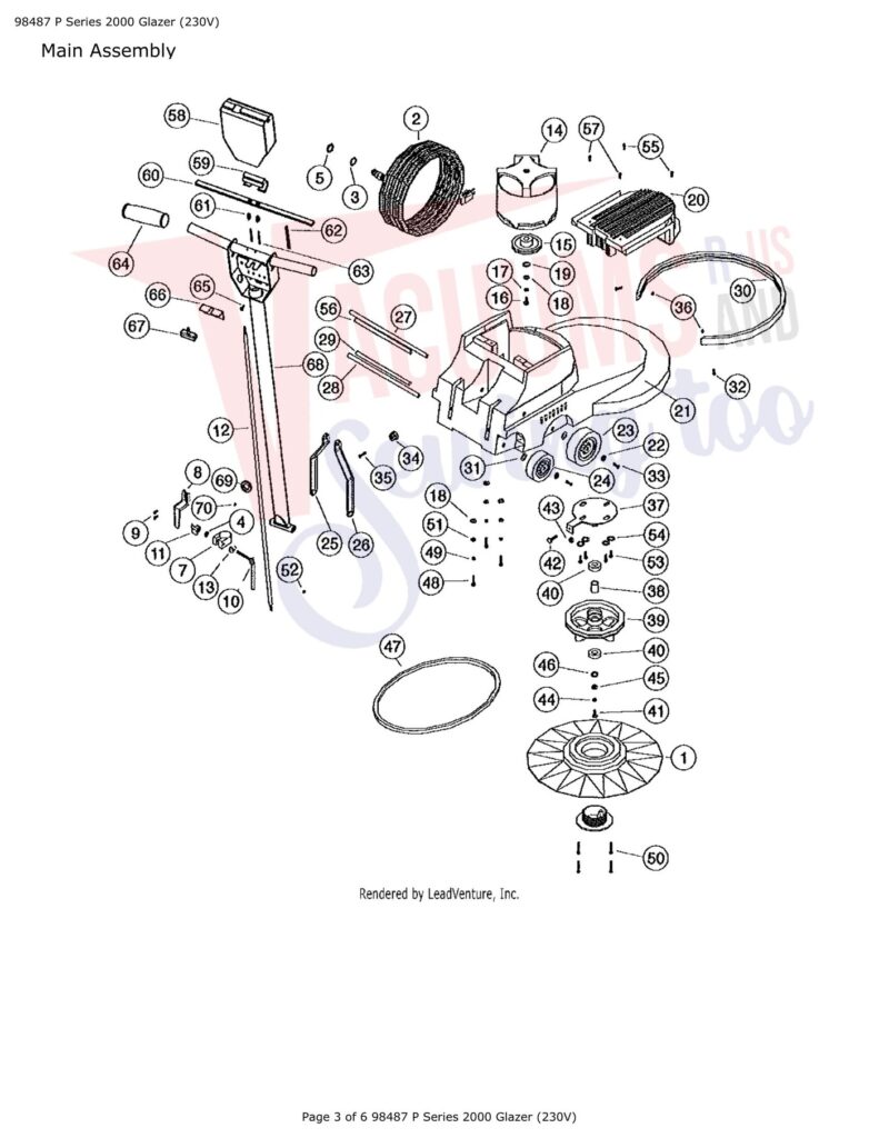 Tornado 98487 exploded schematic diagram (page 1)