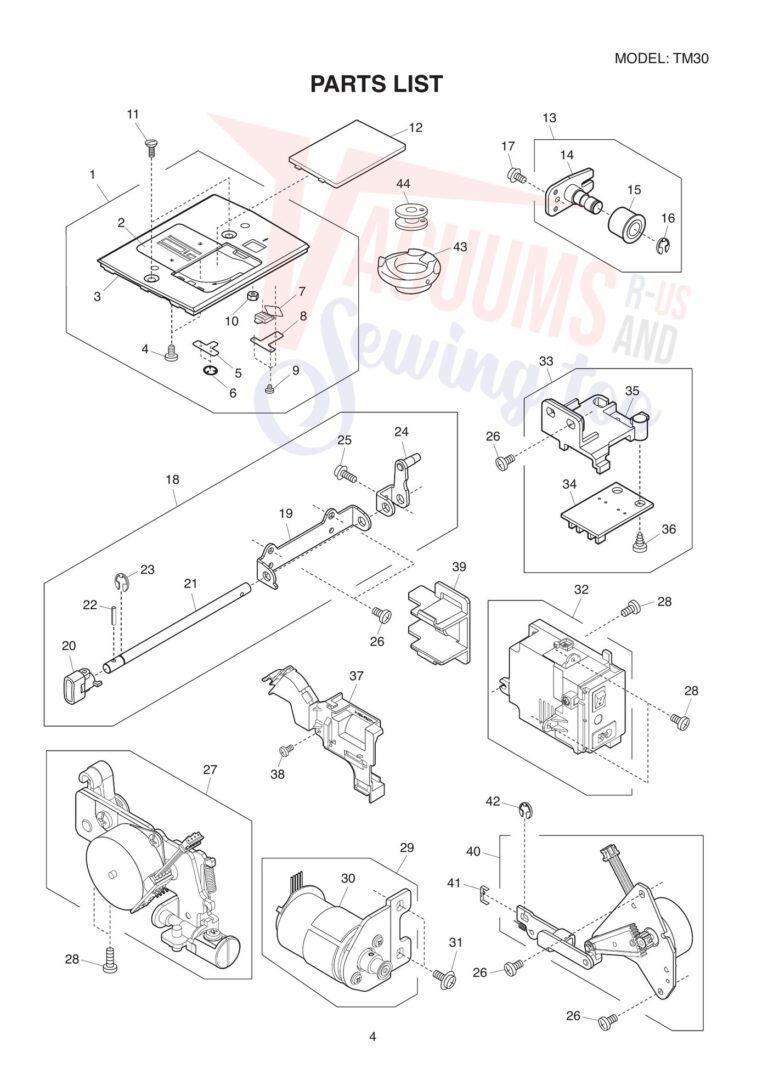 Janome tm30 schematic page 4 preview