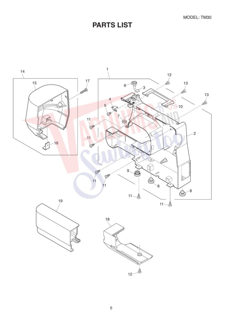 Janome tm30 schematic page 5 preview