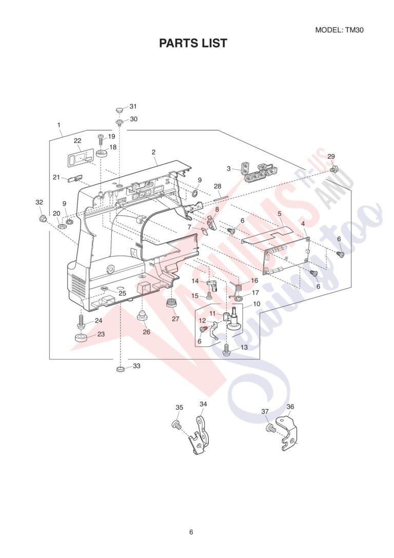 Janome tm30 schematic page 6 preview