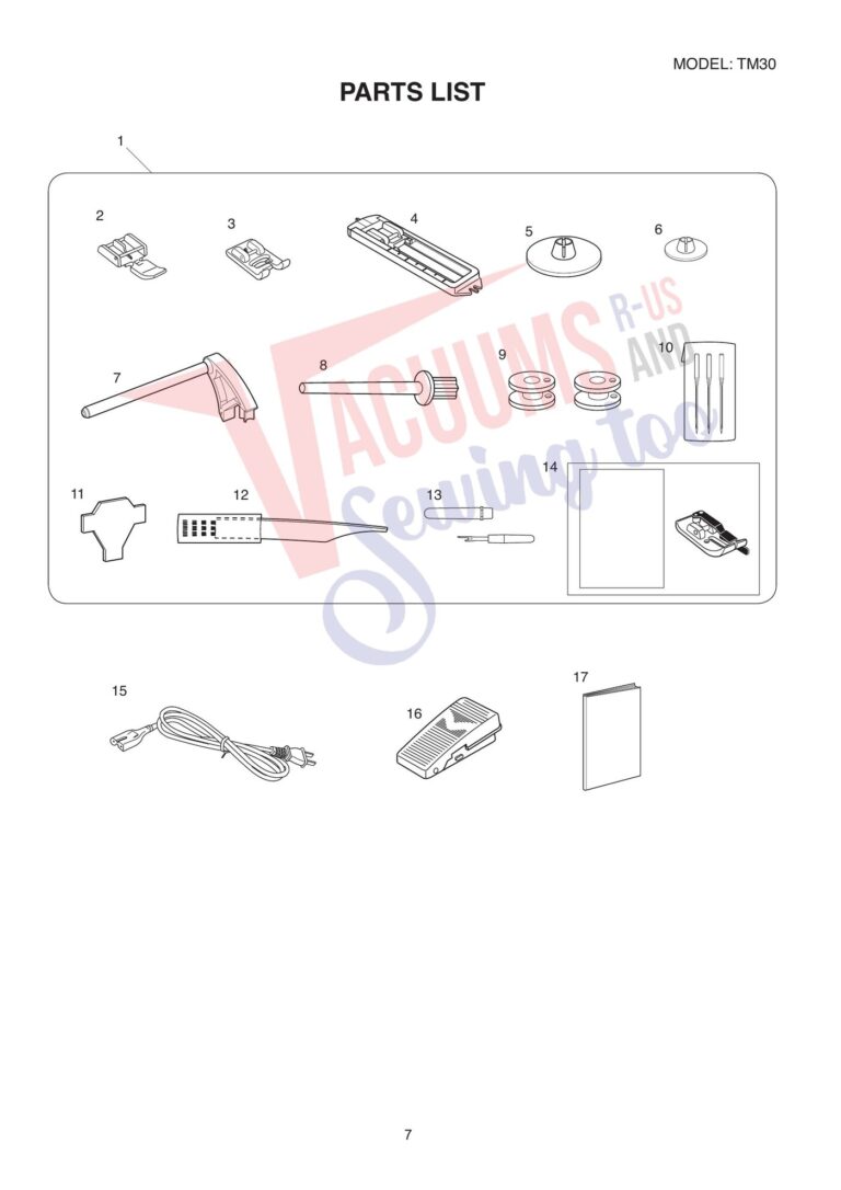 Janome tm30 schematic page 7 preview