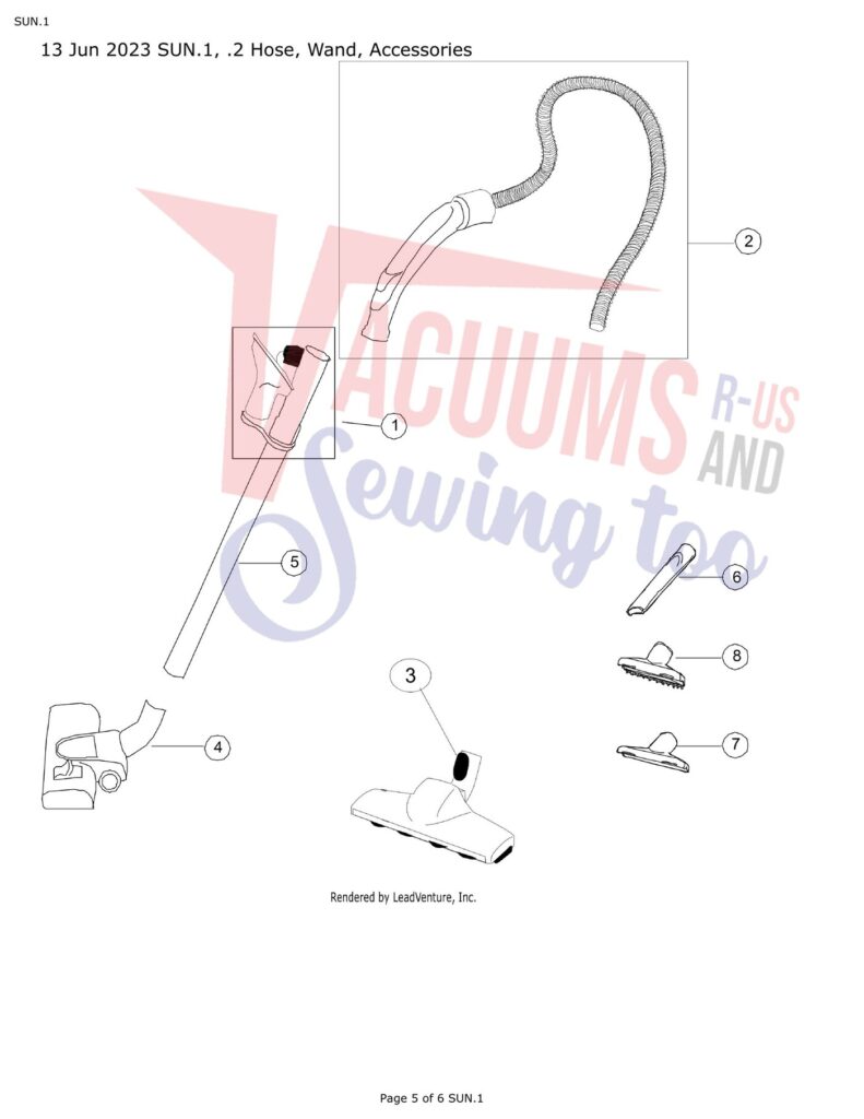 Riccar sun exploded schematic diagram (page 2)