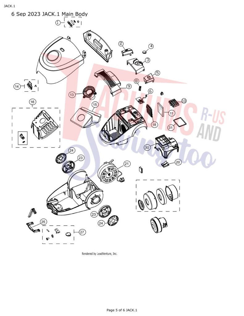 Simplicity JACK.1 exploded schematic diagram (page 2)