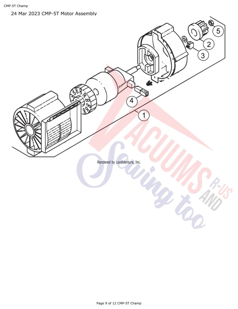 CleanMax CMP-5T exploded schematic diagram (page 4)