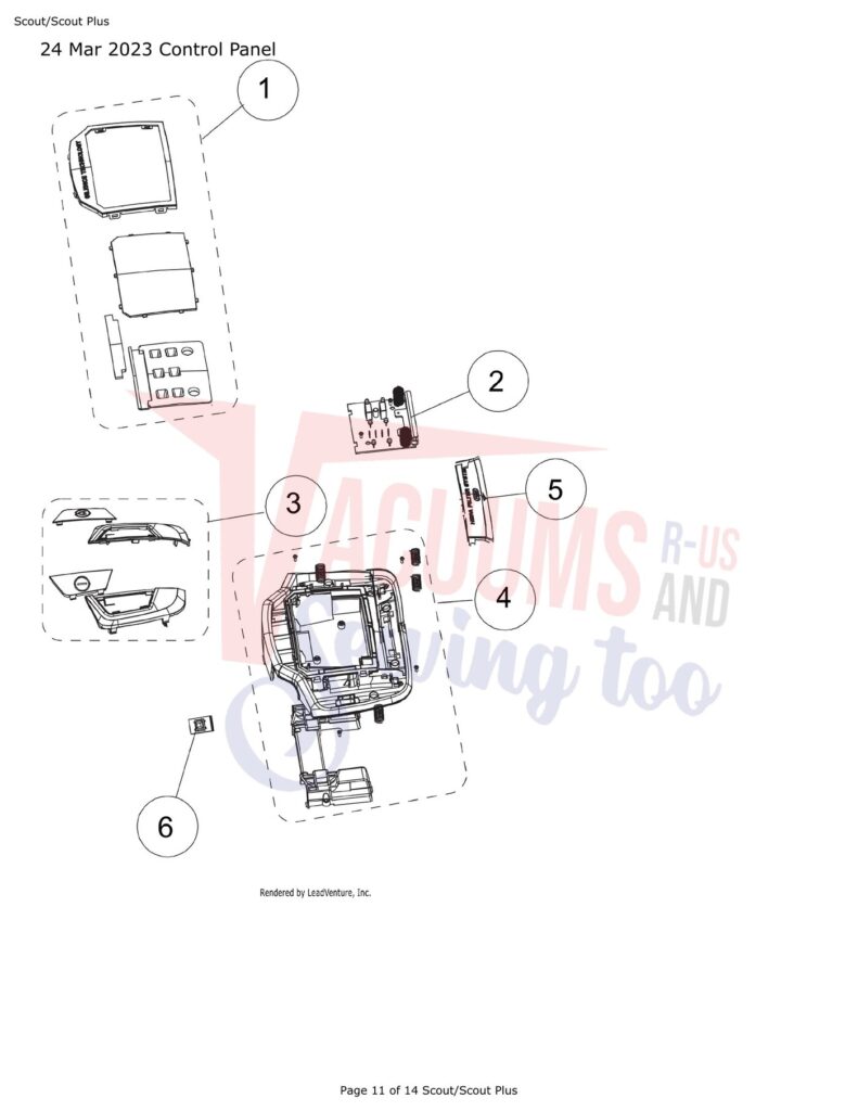 Simplicity Scout exploded schematic diagram (page 5)