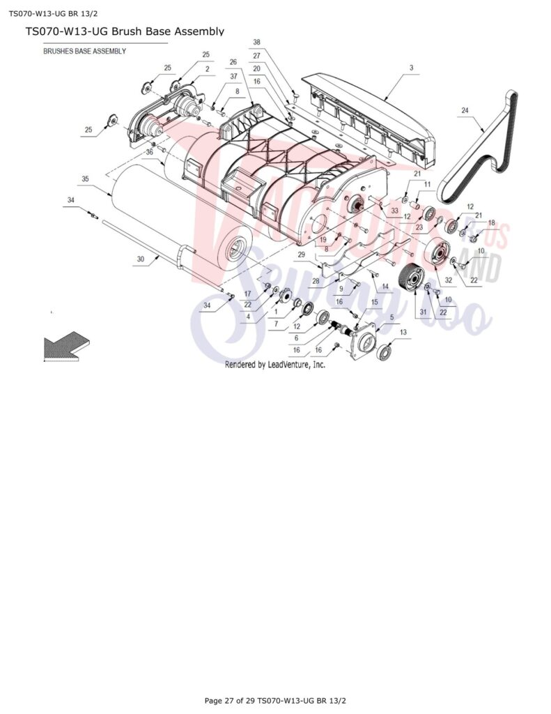 Tornado TS070-W13-UG BR 13/1 exploded schematic diagram (page 3)
