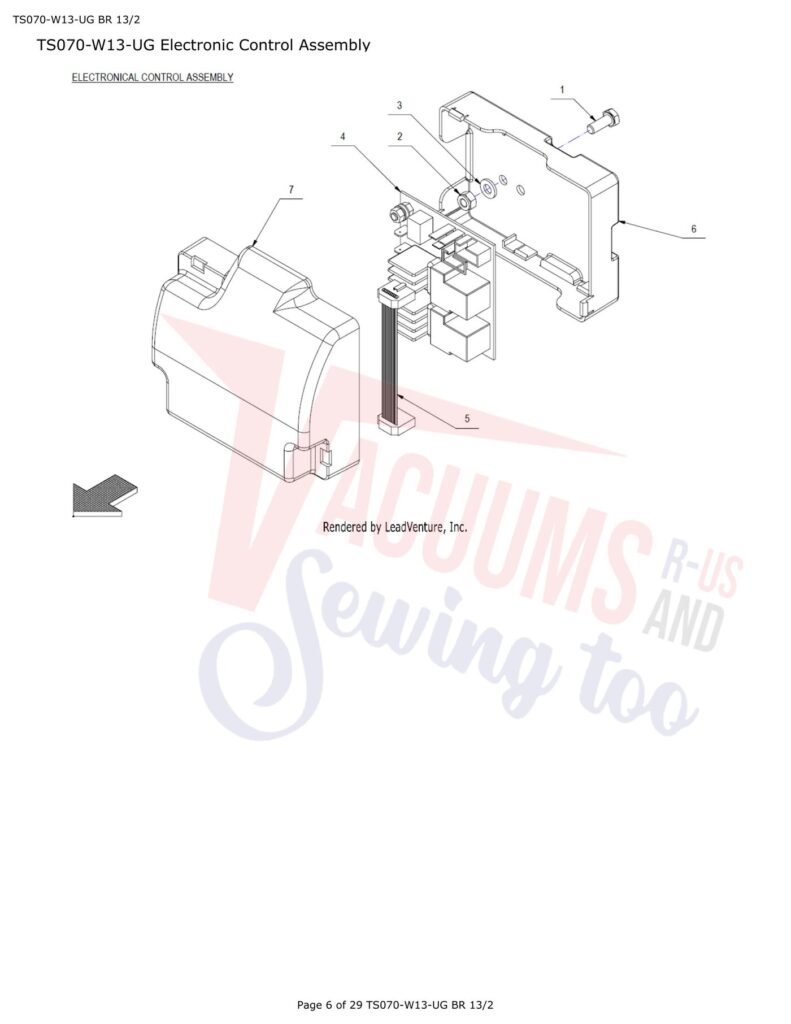 Tornado TS070-W13-UG BR 13/1 exploded schematic diagram (page 4)