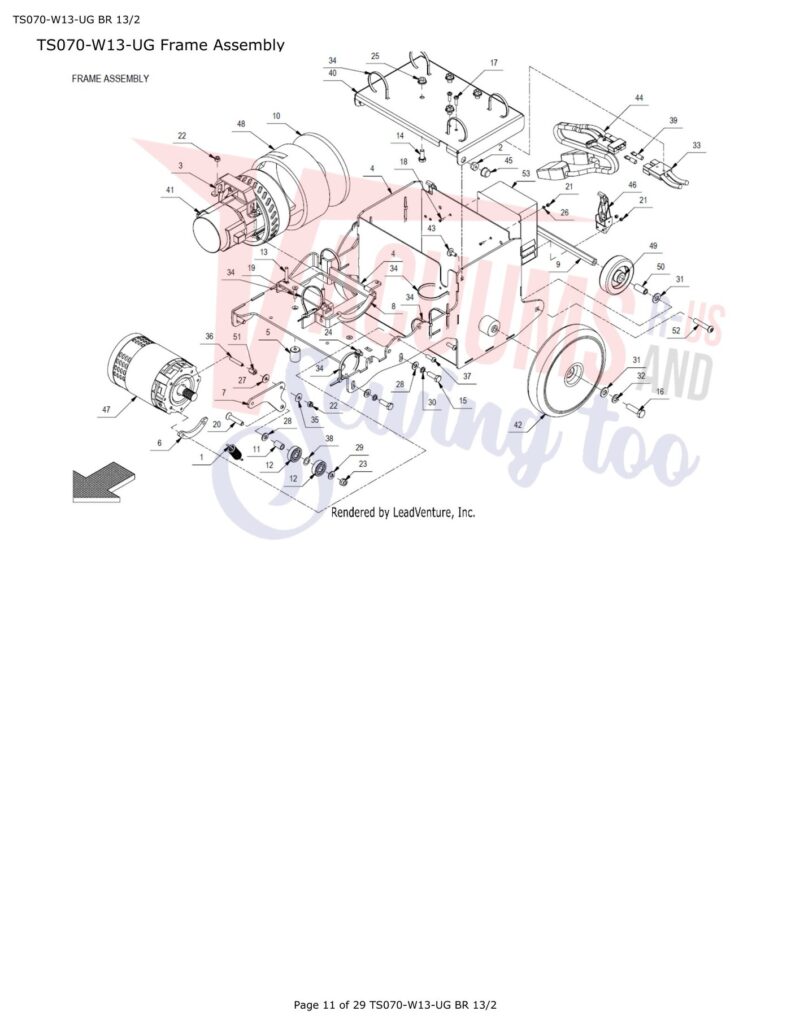 Tornado TS070-W13-UG BR 13/1 exploded schematic diagram (page 6)