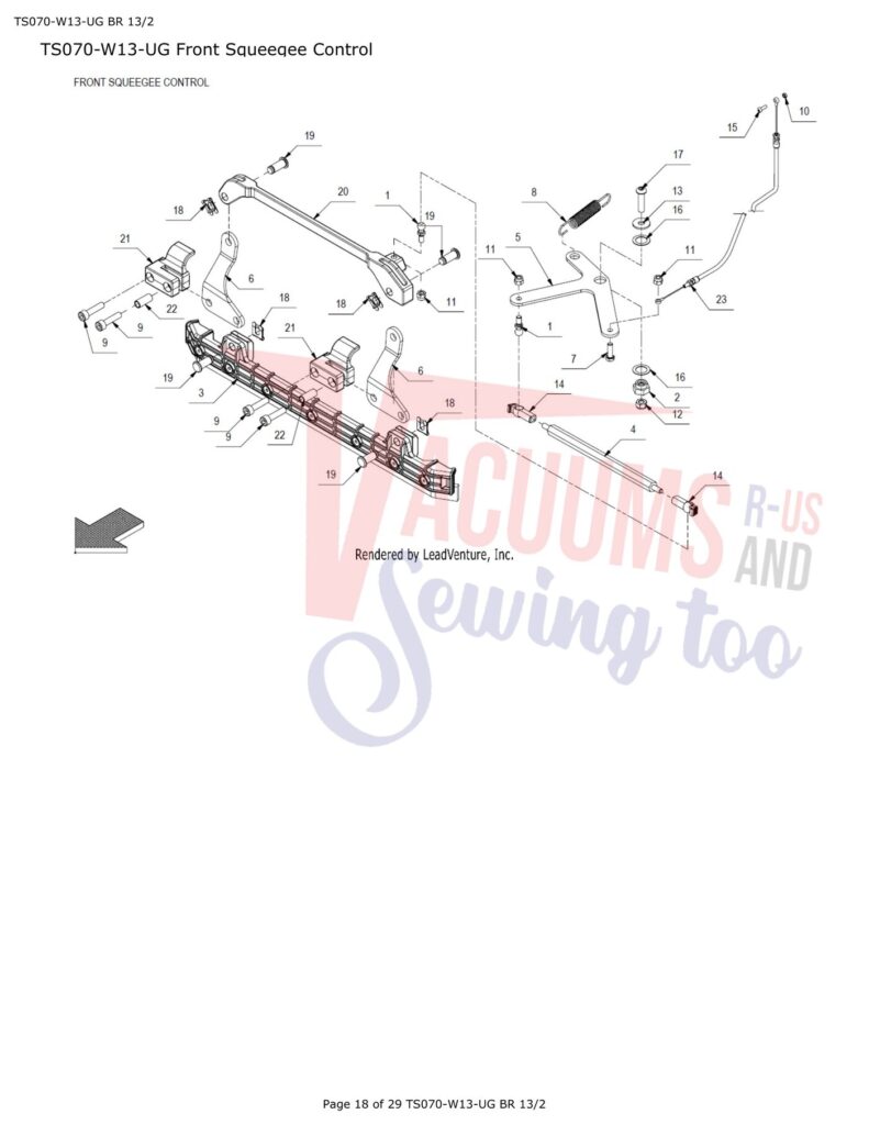 Tornado TS070-W13-UG BR 13/1 exploded schematic diagram (page 9)