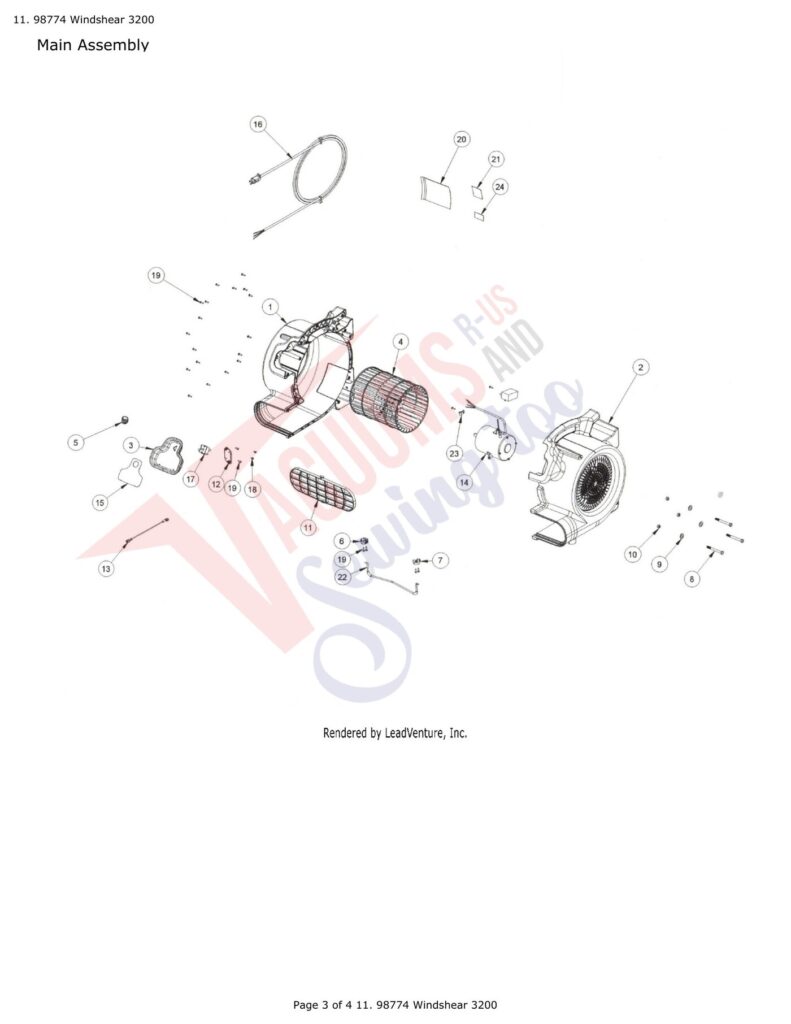 Tornado 98774 exploded schematic diagram (page 1)