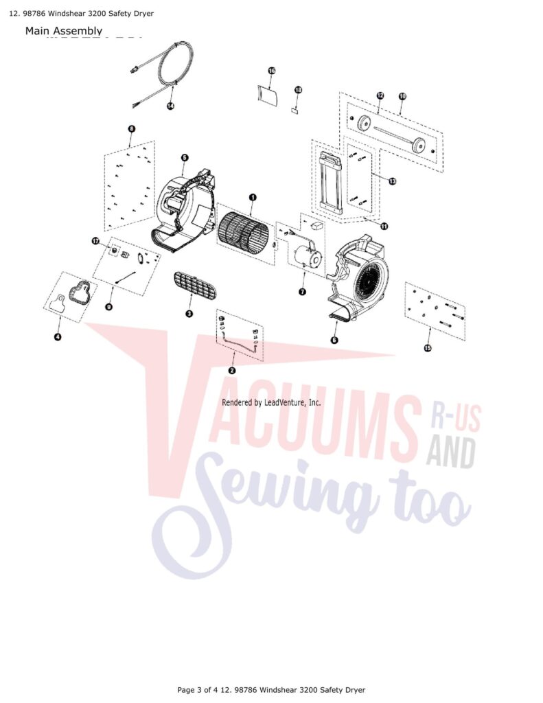 Tornado 98786 exploded schematic diagram (page 1)
