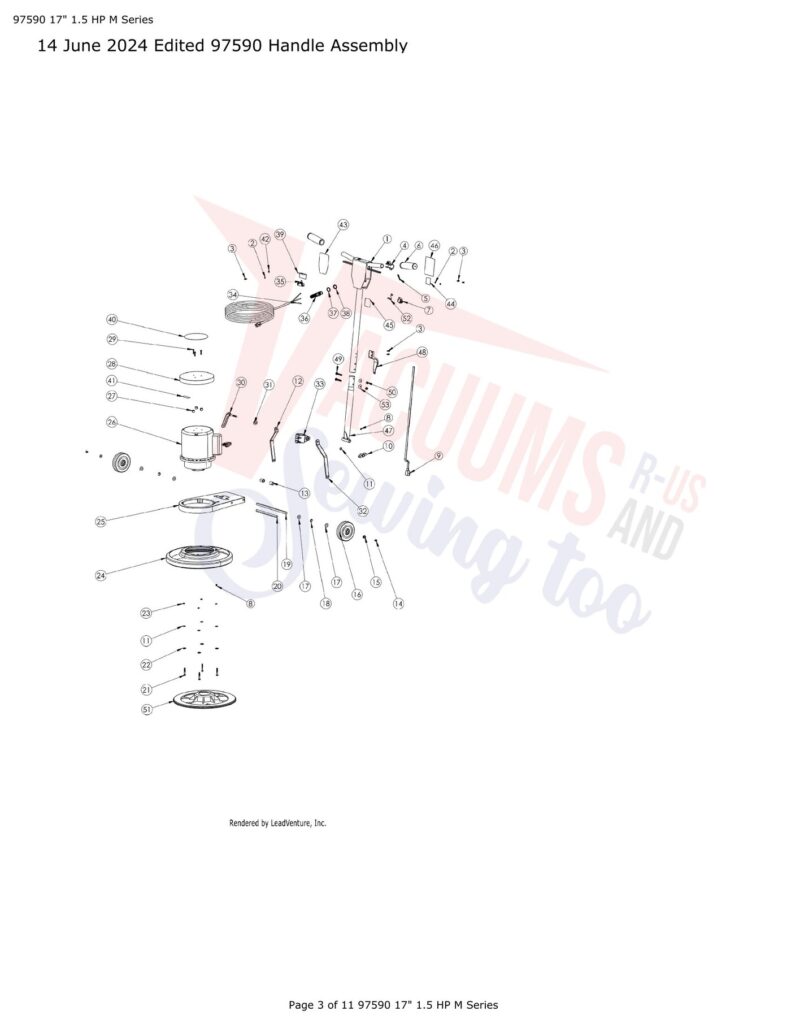 Tornado 97590 exploded schematic diagram (page 1)