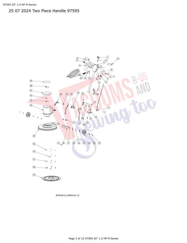 Tornado 97595 exploded schematic diagram (page 1)