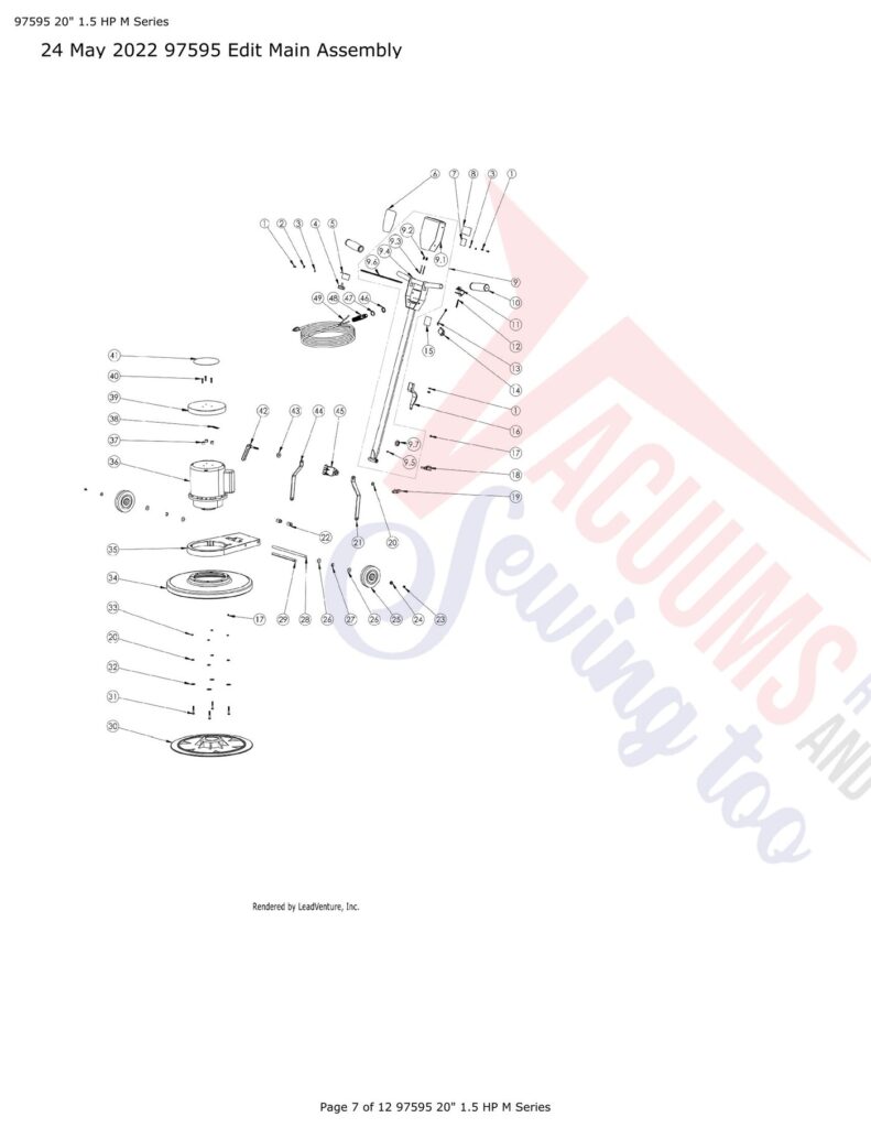Tornado 97595 exploded schematic diagram (page 2)