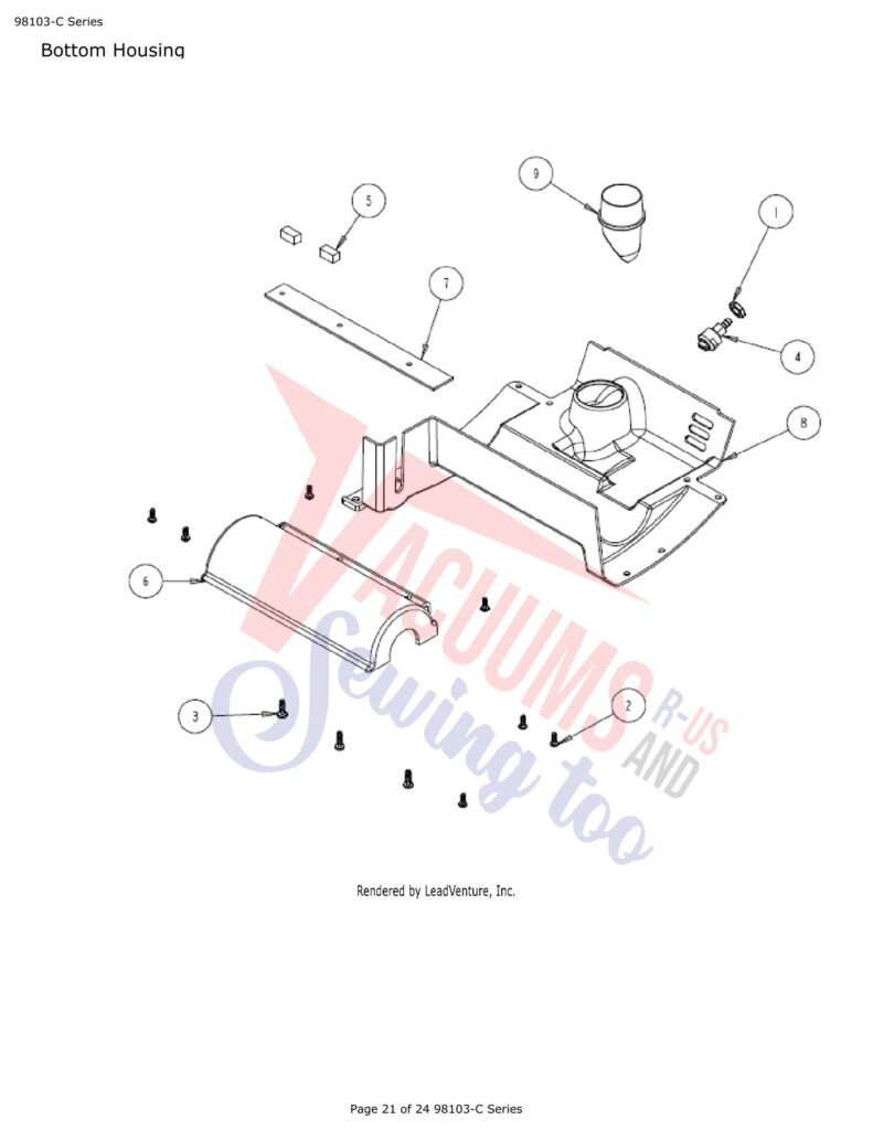 Tornado 98103-C Series exploded schematic diagram (page 10)