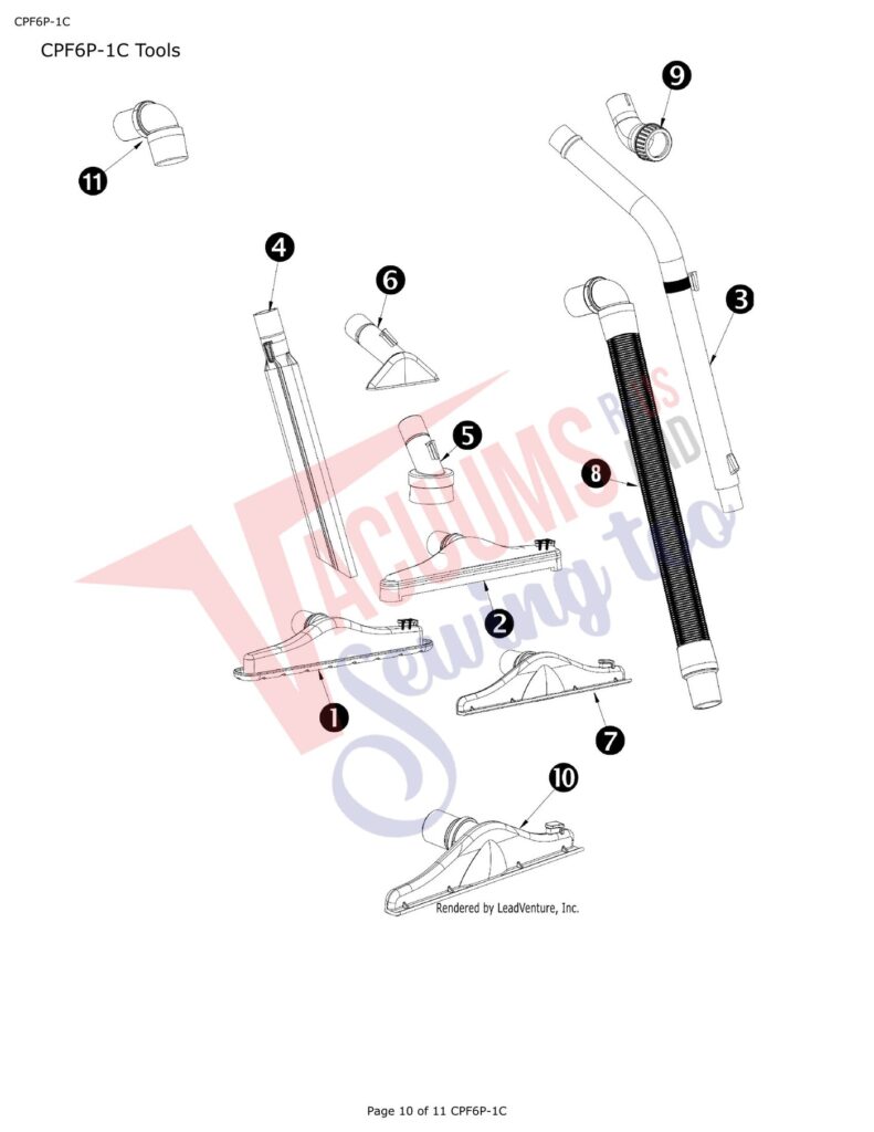 Powr-Flite CPF6P-1C exploded schematic diagram (page 4)