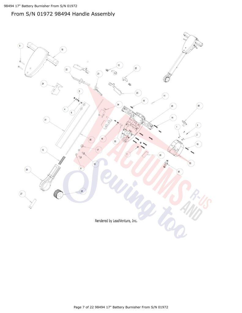 Tornado 98494 exploded schematic diagram (page 3)