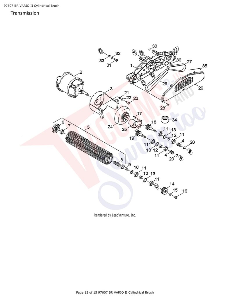 Tornado 97607 exploded schematic diagram (page 6)
