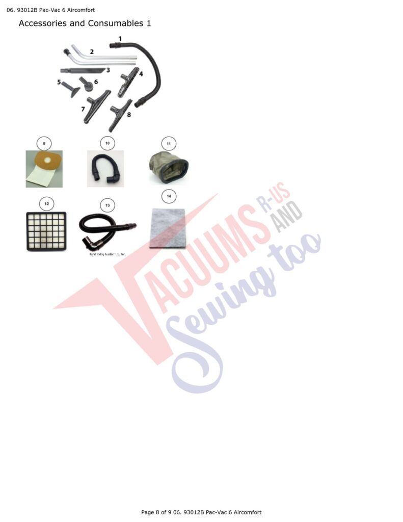 Tornado 93012B exploded schematic diagram (page 3)