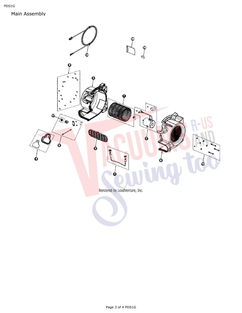 Tornado PDS1G exploded schematic diagram (page 1)