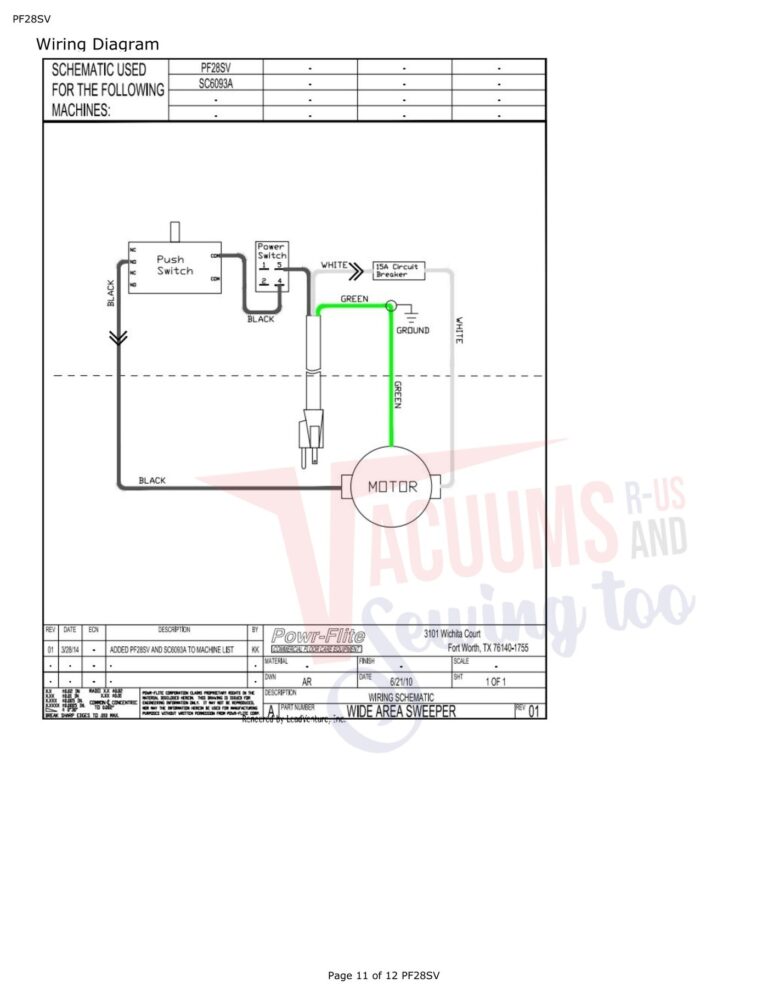 Powr-Flite PF28SV schematic page 5 preview