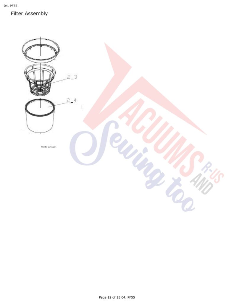 Powr-Flite PF55 exploded schematic diagram (page 5)