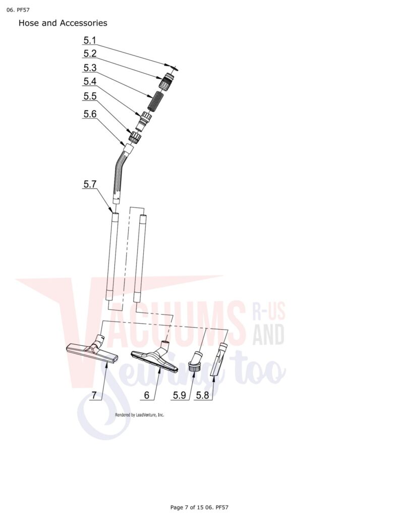 Powr-Flite PF57 exploded schematic diagram (page 3)