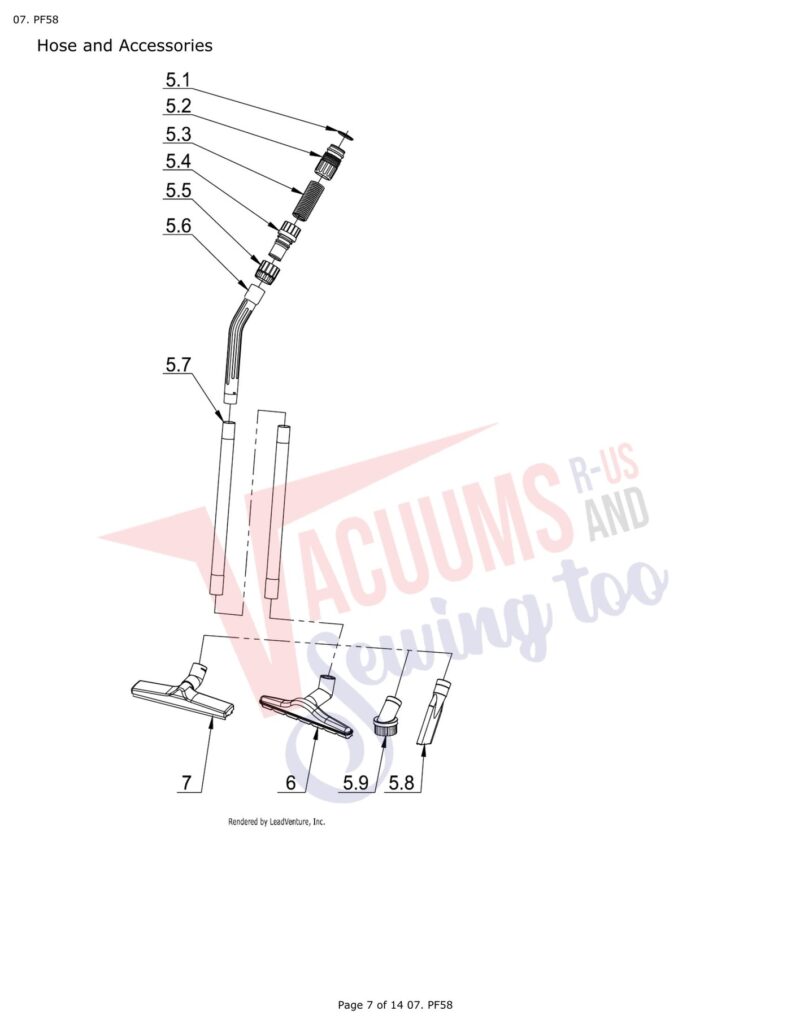 Powr-Flite PF58 exploded schematic diagram (page 3)