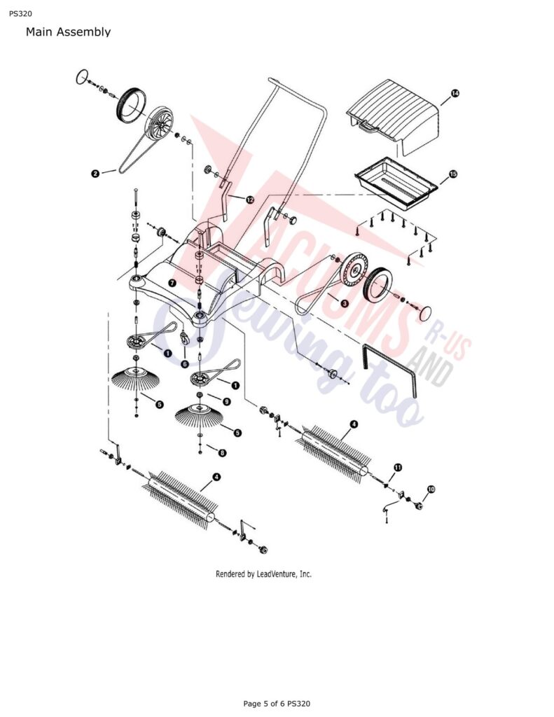 Powr-Flite PS320 exploded schematic diagram (page 2)