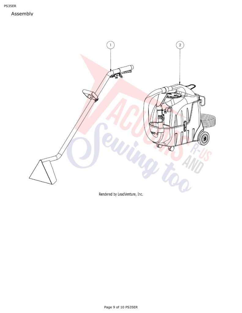 Powr-Flite PS35ER exploded schematic diagram (page 4)