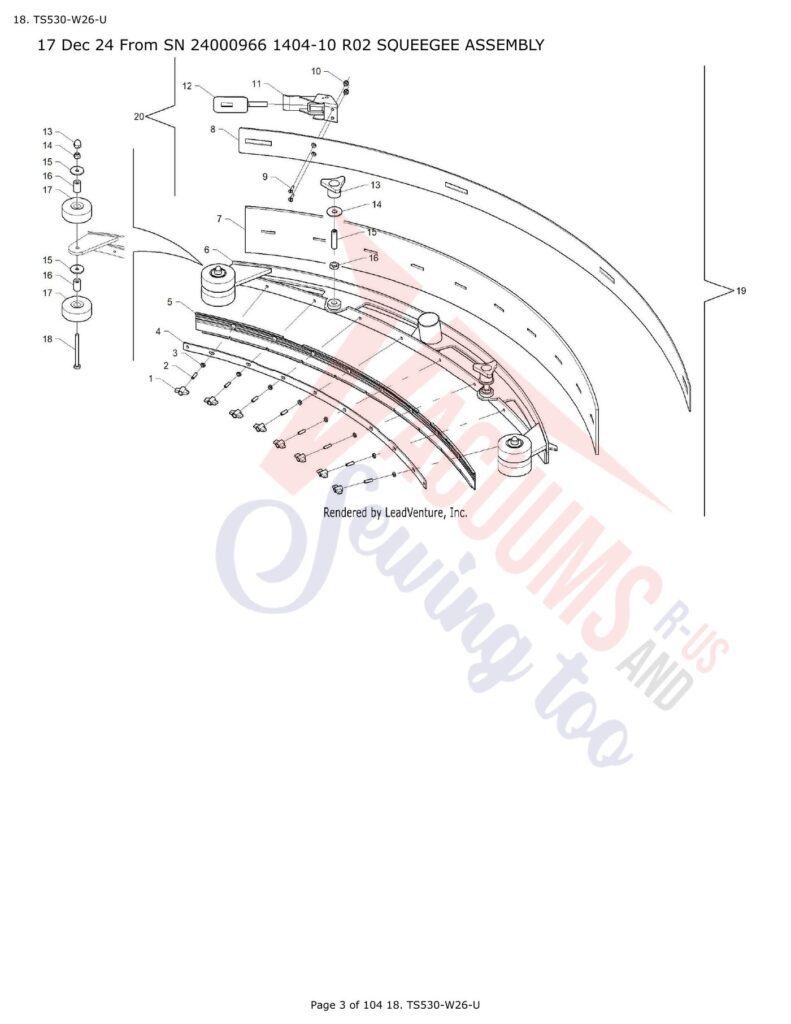 Tornado TS530-W26-U exploded schematic diagram (page 1)