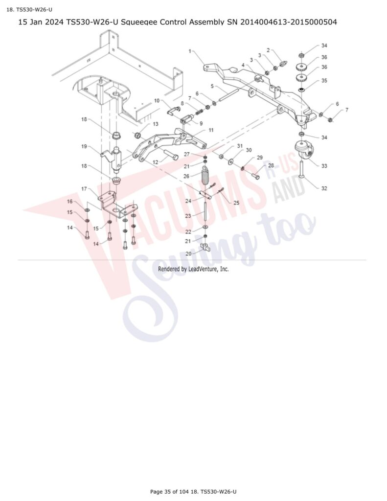Tornado TS530-W26-U exploded schematic diagram (page 6)