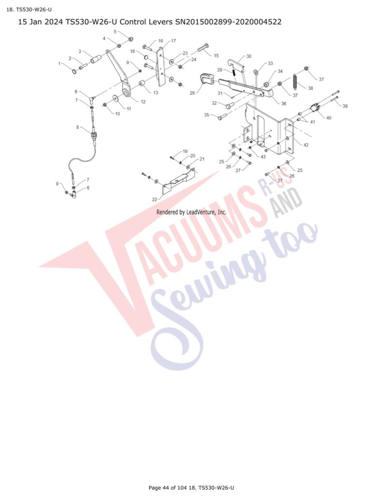 Tornado TS530-W26-U exploded schematic diagram (page 9)