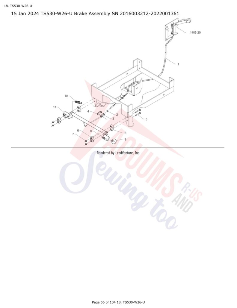 Tornado TS530-W26-U exploded schematic diagram (page 15)