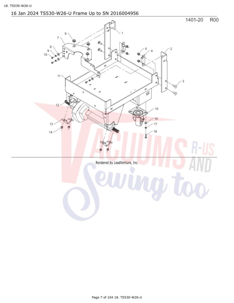 Tornado TS530-W26-U exploded schematic diagram (page 23)