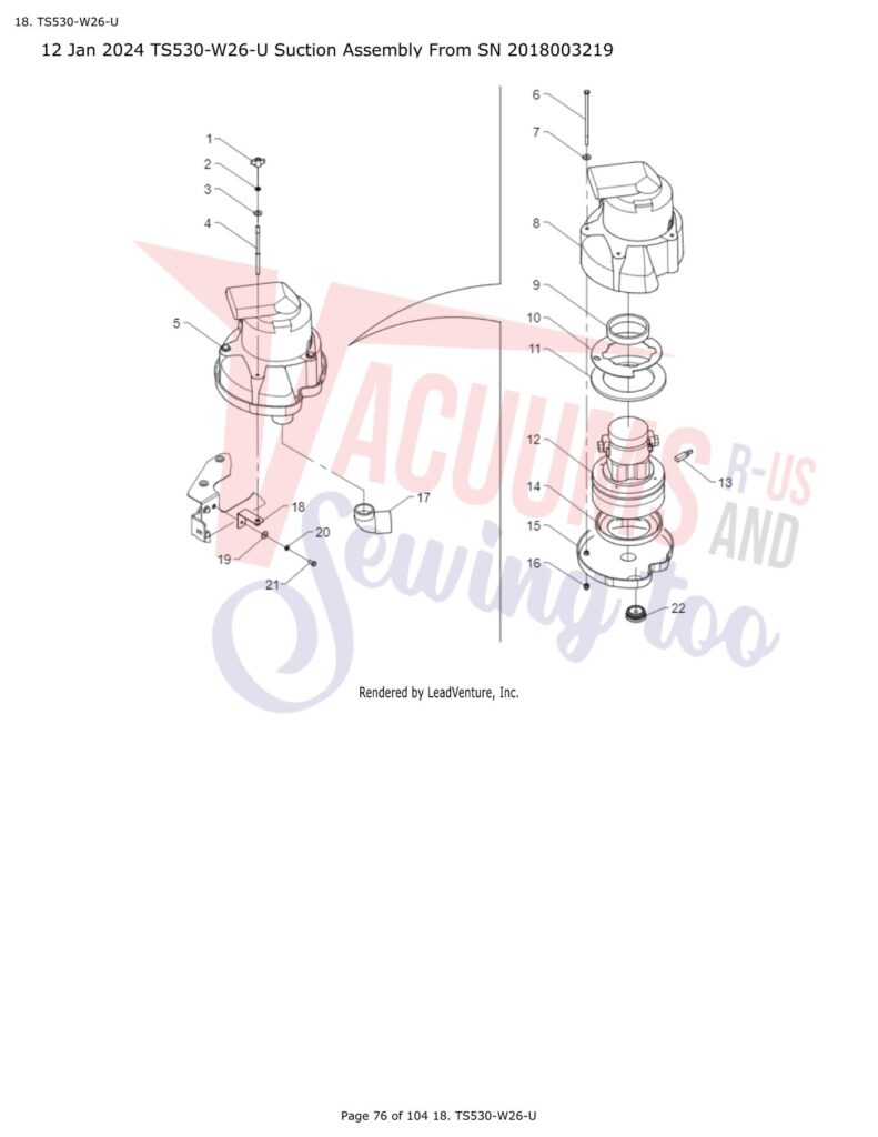 Tornado TS530-W26-U exploded schematic diagram (page 24)