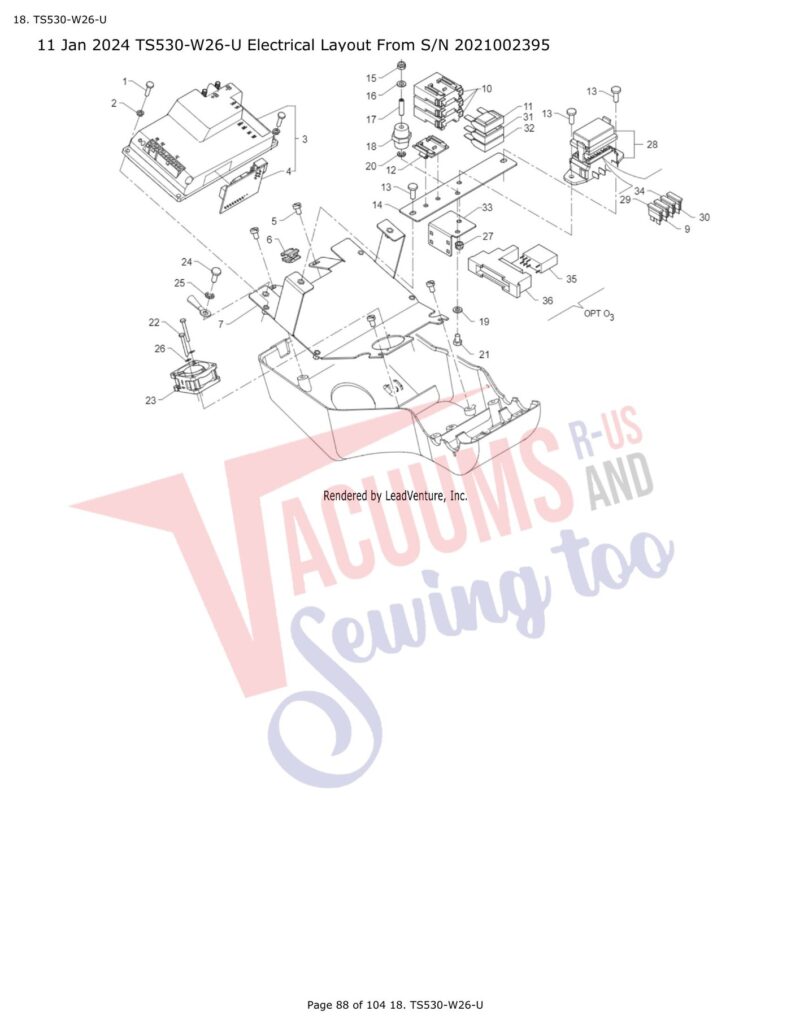 Tornado TS530-W26-U exploded schematic diagram (page 30)