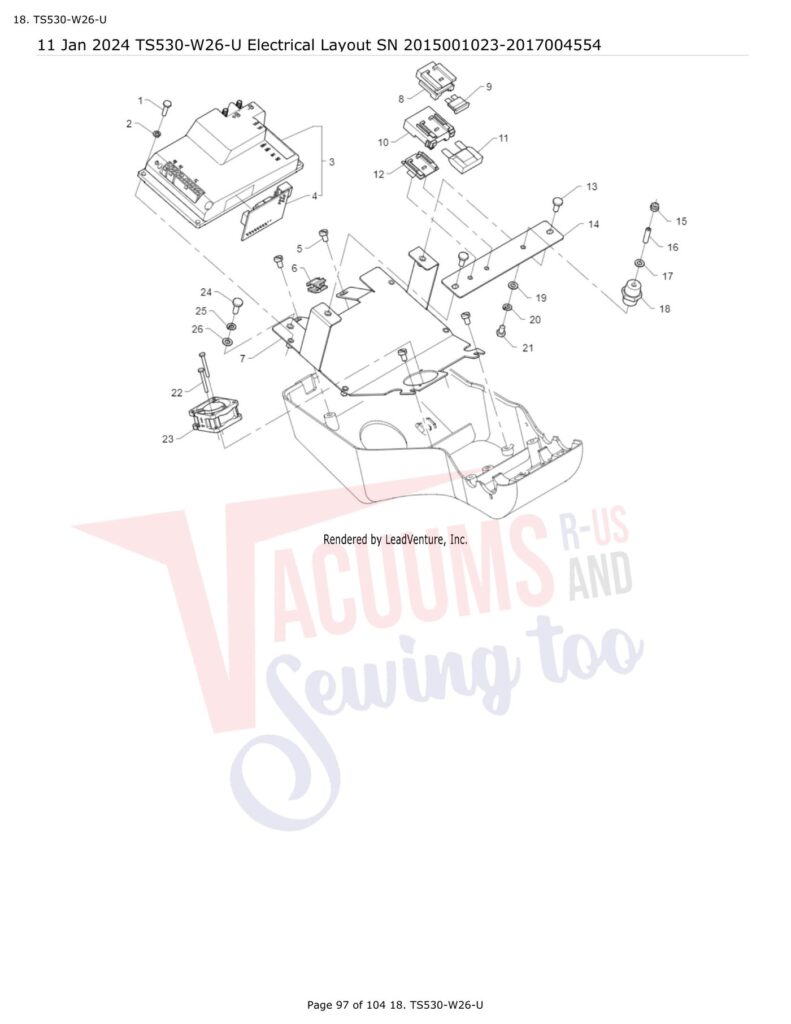 Tornado TS530-W26-U exploded schematic diagram (page 33)