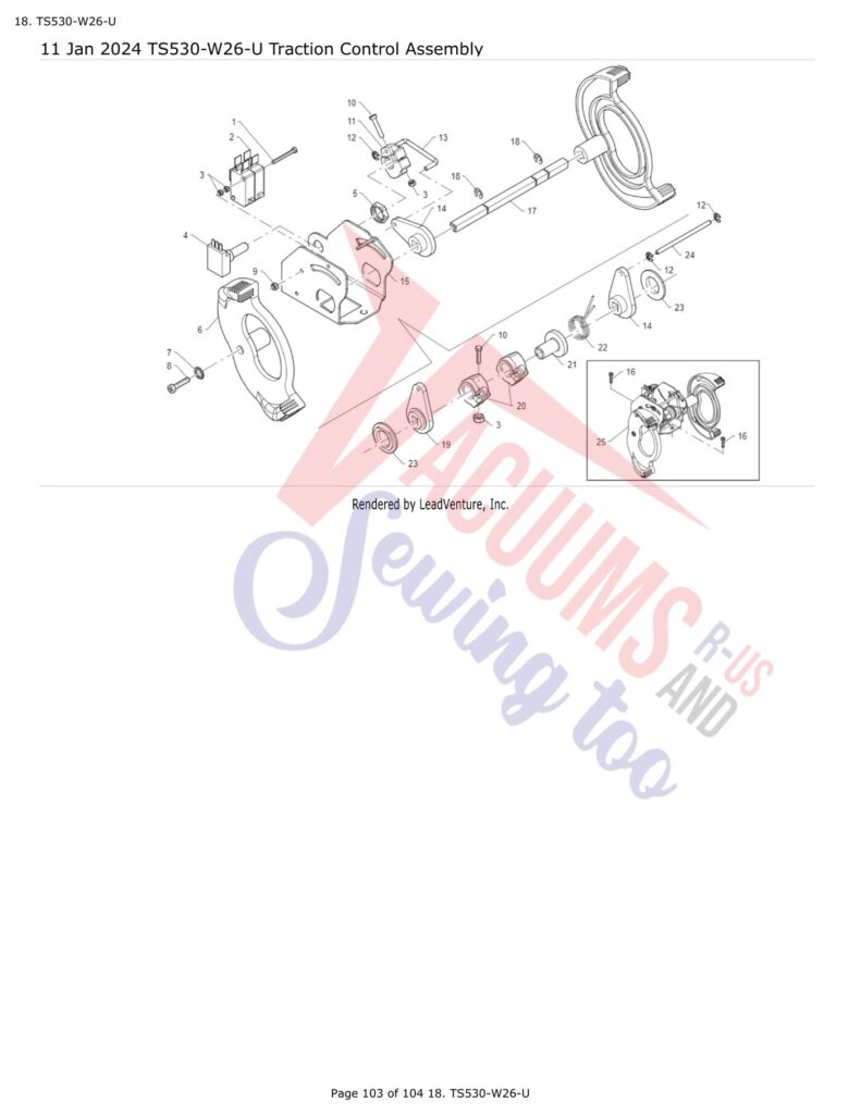 Tornado TS530-W26-U exploded schematic diagram (page 37)