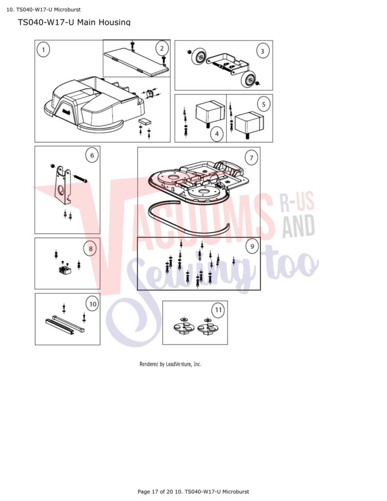 Tornado TS040-W17-U exploded schematic diagram (page 8)