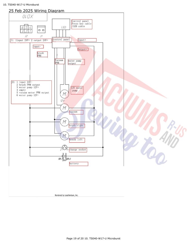 Tornado TS040-W17-U exploded schematic diagram (page 9)