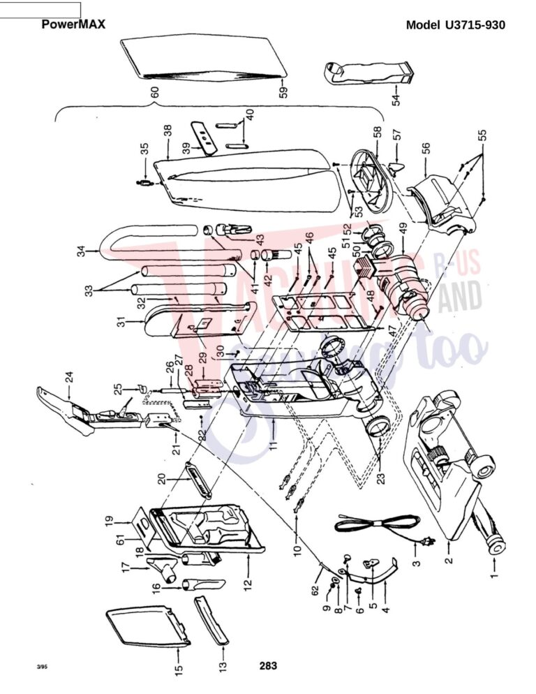 Hoover U3715-930 schematic page 1 preview