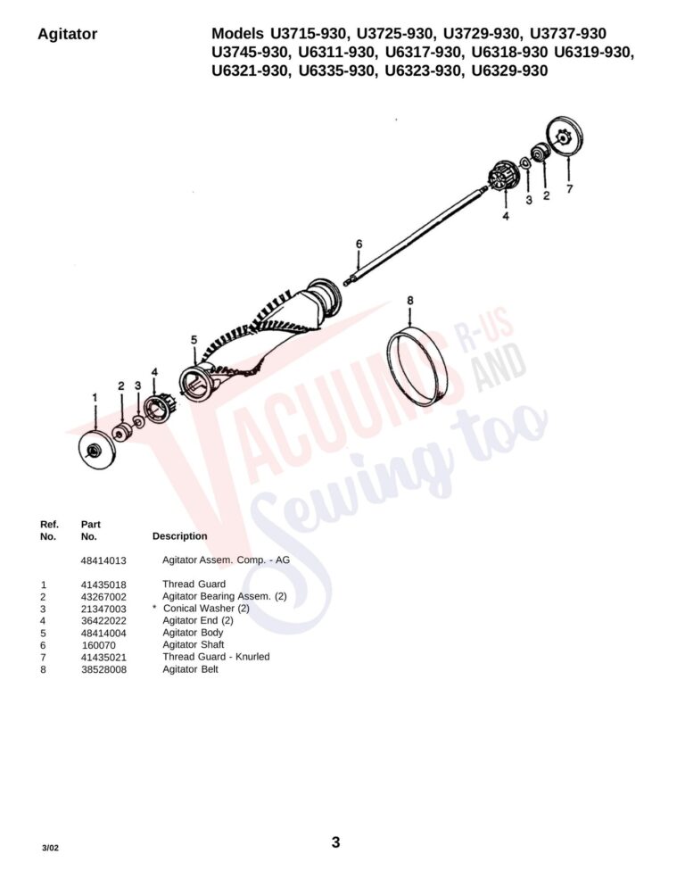 Hoover U3715-930 schematic page 2 preview