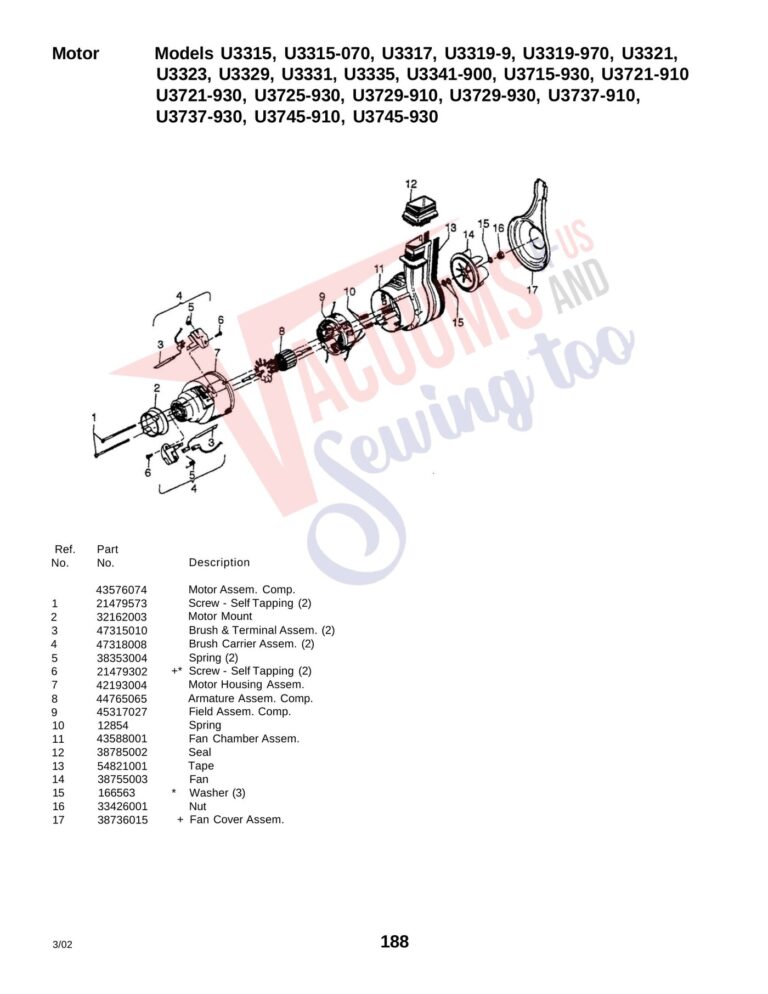 Hoover U3715-930 schematic page 5 preview
