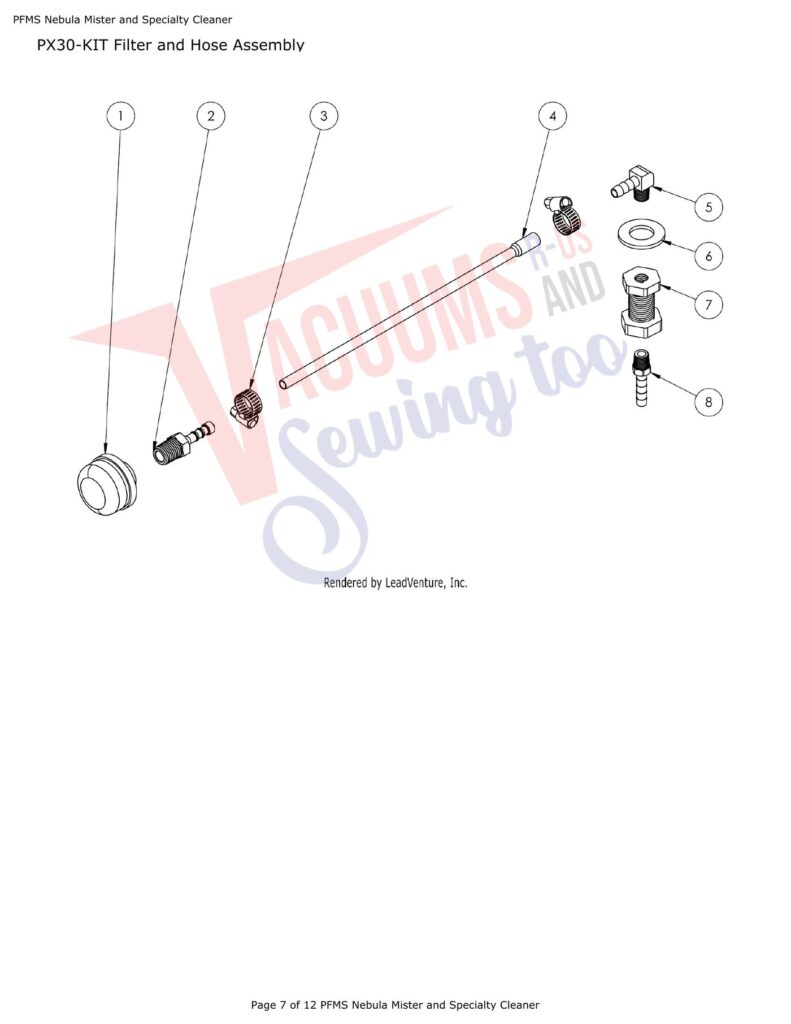 Powr-Flite PFMS exploded schematic diagram (page 3)