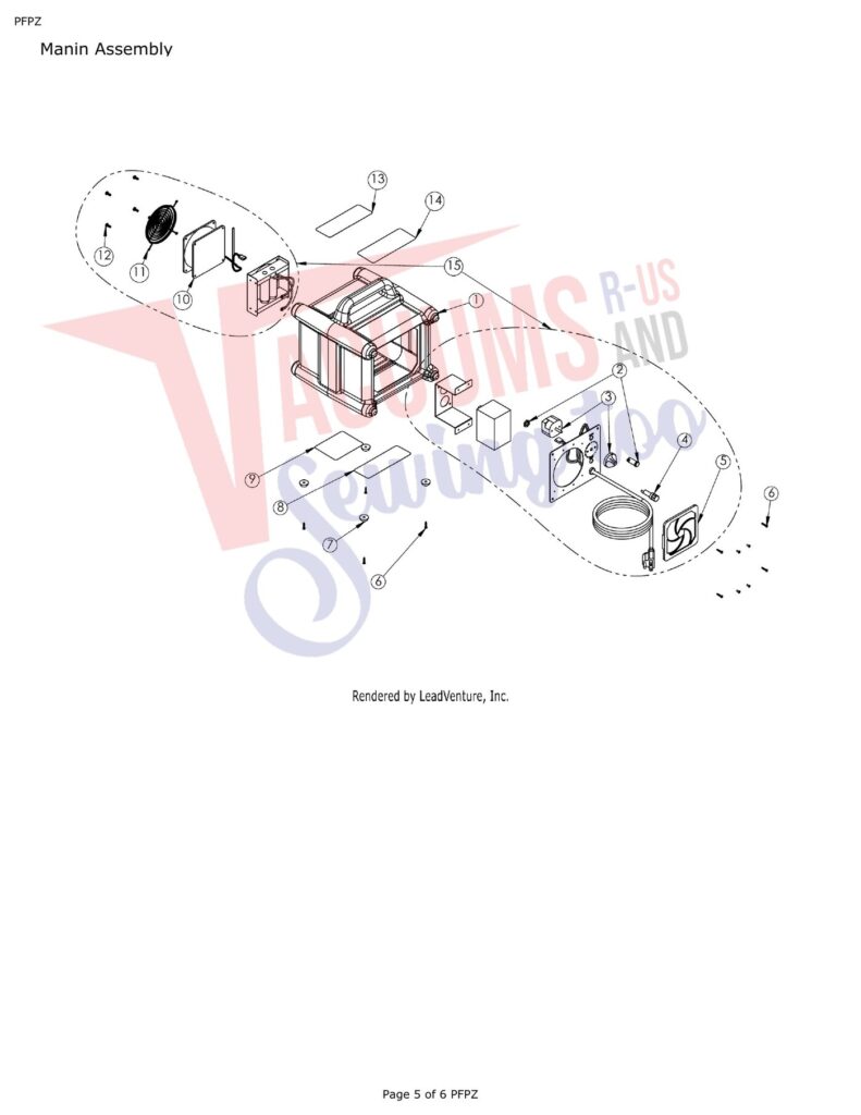 Powr-Flite PFPZ exploded schematic diagram (page 2)