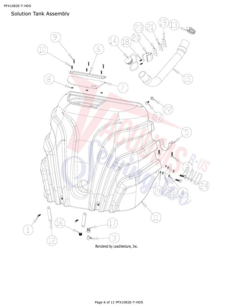 Tornado PFX1082E-T-HDS exploded schematic diagram (page 2)
