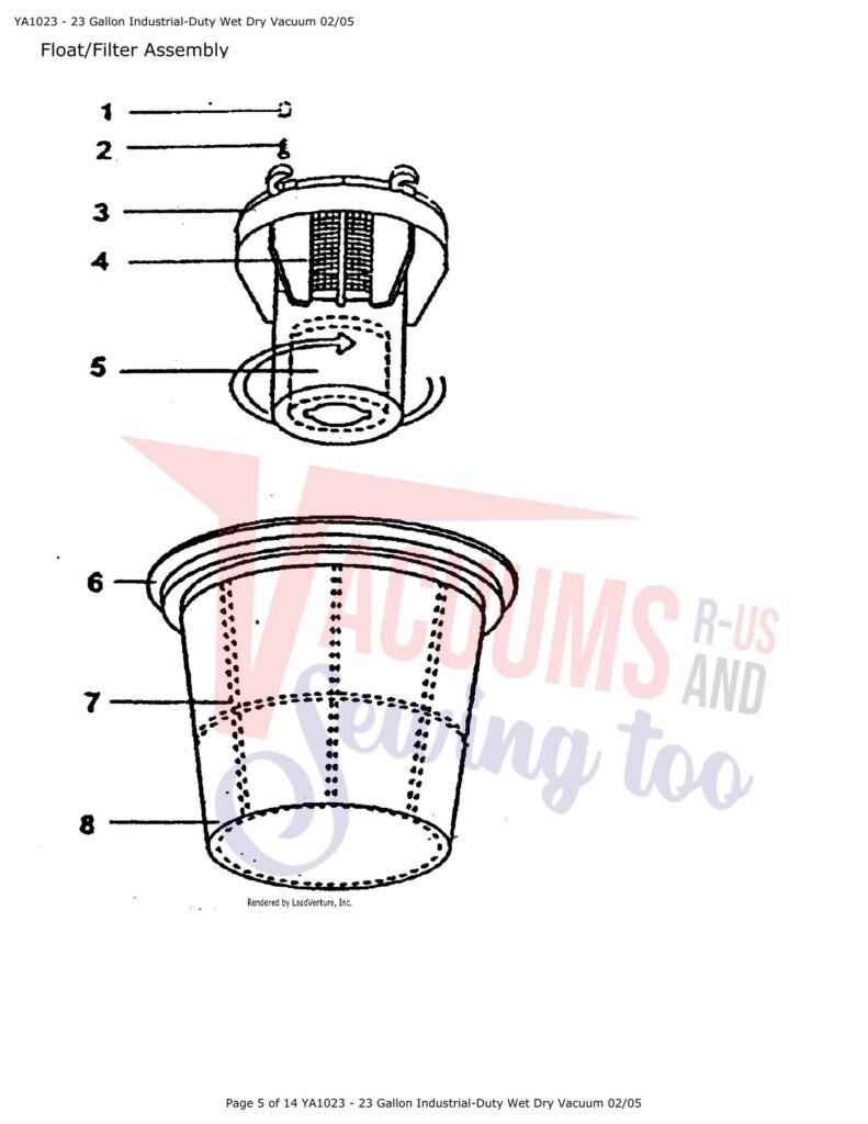 Snap-on YA1023 exploded schematic diagram (page 2)