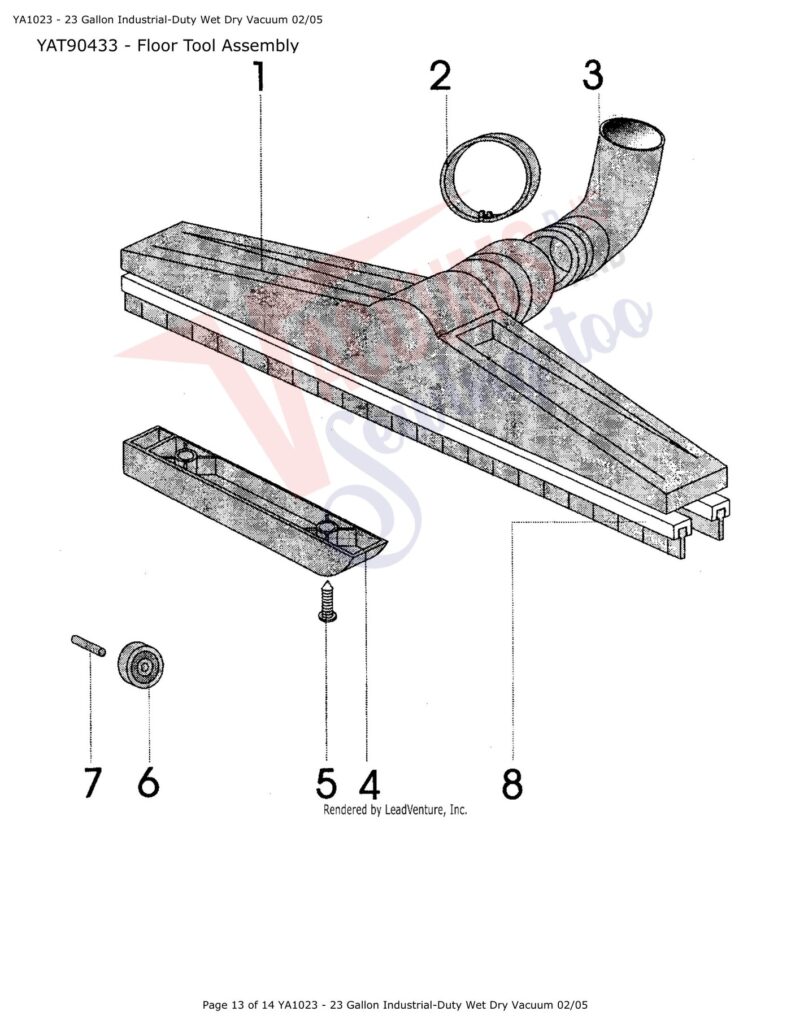 Snap-on YA1023 exploded schematic diagram (page 5)
